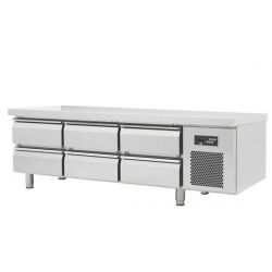 SOUBASSEMENT RÉFRIGÉRÉ POSITIFS, 6 TIROIRS, AFI SOUBASSEMENT RÉFRIGÉRÉ POSITIFS, 6 TIROIRS, AFI