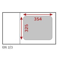 Bac Inox GASTRONORME 2/3 - 354 x 325 mm - 9 L (B23100)