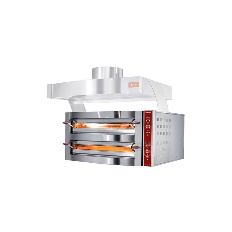 Four électrique, 2 chambres, 2x 6 pizzas 350 mm Four électrique, 2 chambres, 2x 6 pizzas 350 mm
