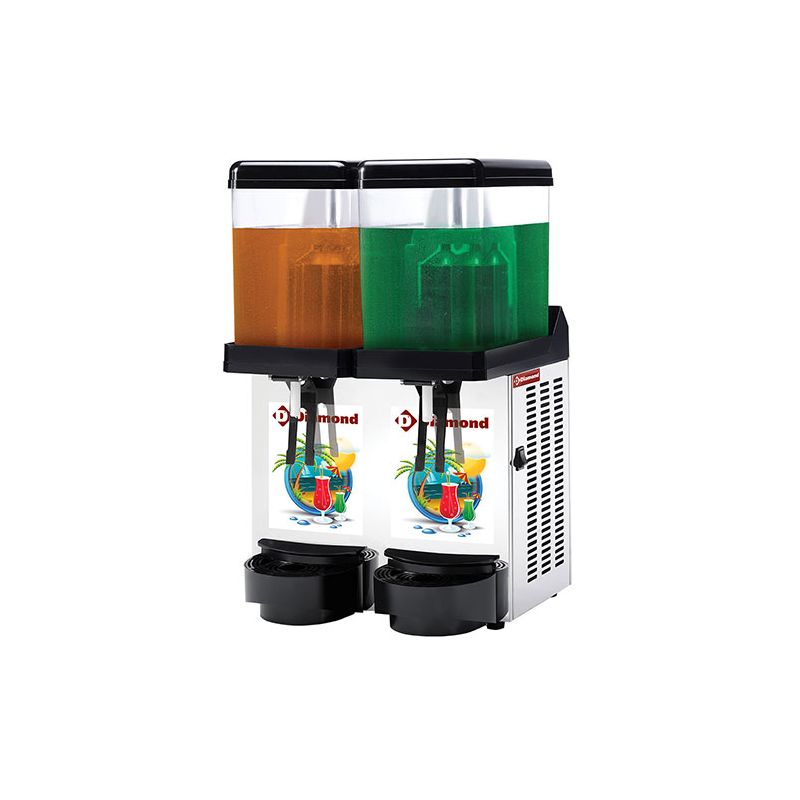 Distributeur de boissons réfrigérées, 2x 12 Lt. Distributeur de boissons réfrigérées, 2x 12 Lt.