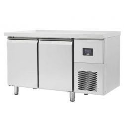 TABLES RÉFRIGÉRÉES gn 1/1 sans dosseret portes pleines positives évaporateur traité (OZ2PN), afi