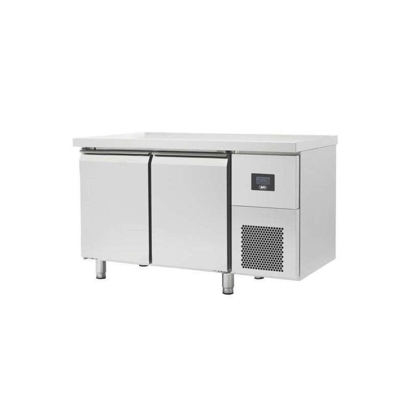 TABLES RÉFRIGÉRÉES gn 1/1 sans dosseret portes pleines positives évaporateur traité (OZ2PN), afi