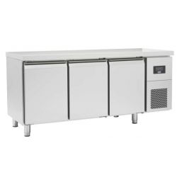 TABLES RÉFRIGÉRÉES gn 1/1 sans dosseret portes pleines positives évaporateur traité (OZ3PN), afi