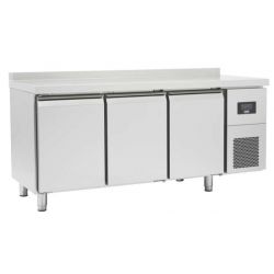 TABLES RÉFRIGÉRÉES gn 1/1 avec dosseret portes pleines positives évaporateur traité (OZ3ND)