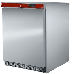 Congélateur statique, 150 litres. acier inox