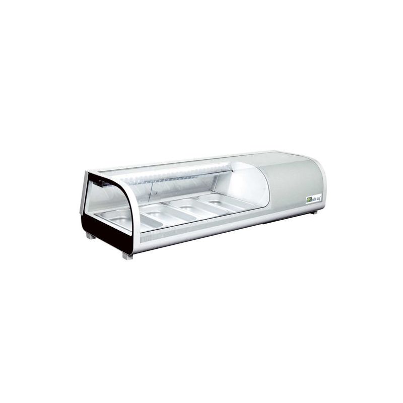 Vitrine à poser portes coulissantes Hauteur 225 mm pour 5 bacs GN 1/2 (RTS-42L) Vitrine à poser portes coulissantes Hauteur 225 mm pour 5 bacs GN 1/2 (RTS-42L)