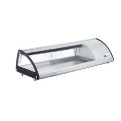Vitrine à poser portes coulissantes Hauteur 330 mm pour 4 bacs GN 1/3 (RTS-43L)
