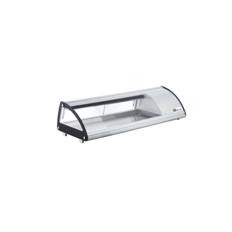 Vitrine à poser portes coulissantes Hauteur 330 mm pour 4 bacs GN 1/3 (RTS-43L) Vitrine à poser portes coulissantes Hauteur 330 mm pour 4 bacs GN 1/3 (RTS-43L)