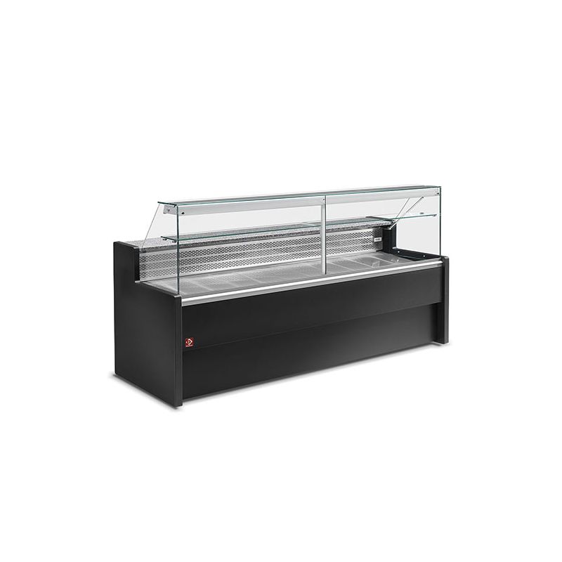 Comptoirs vitrine réfrigérés à vitre droite 90°, avec réserve (RO20/B5-R2) Comptoirs vitrine réfrigérés à vitre droite 90°, avec réserve (RO20/B5-R2)