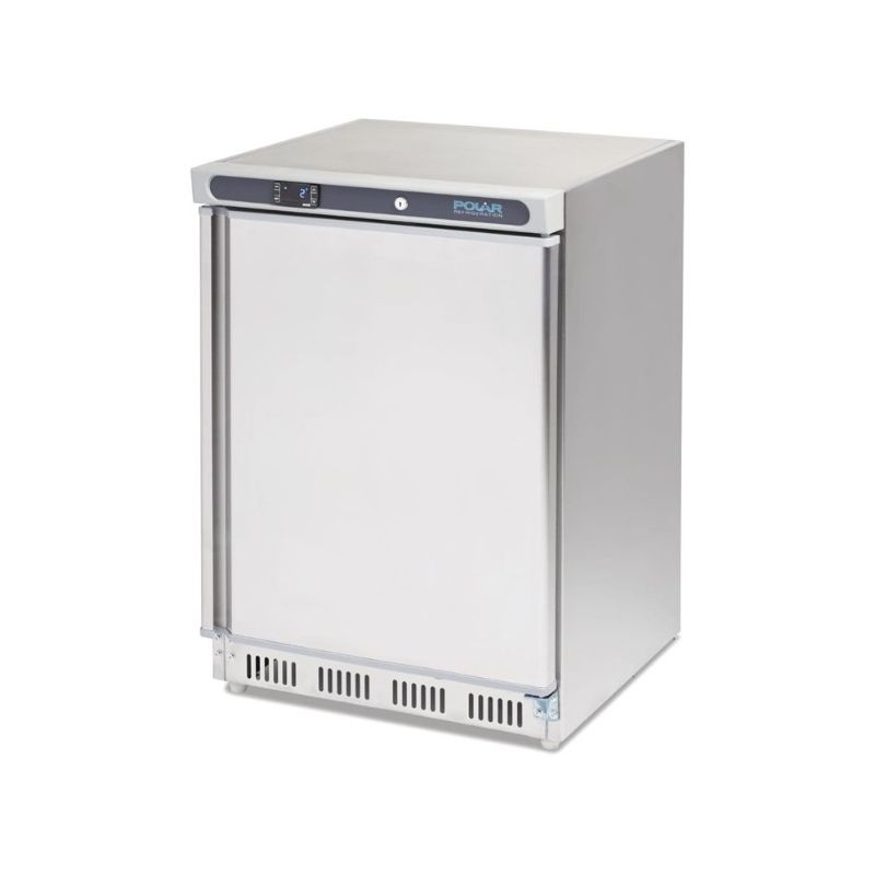 Dessous de comptoir négatif inox Polar 140L