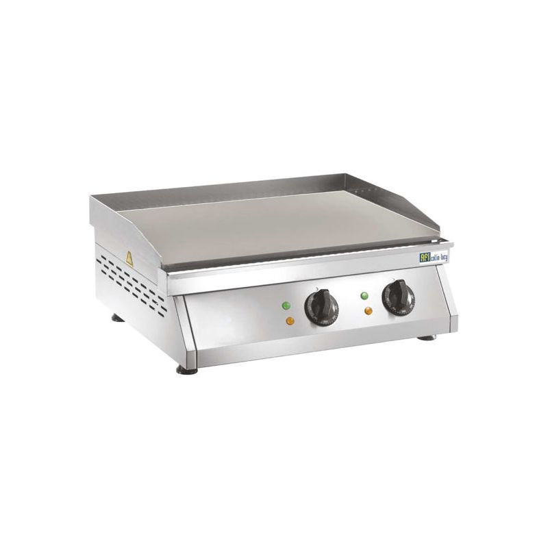 Grill électrique plaque lisse 1 Zone de Cuisson-Tri 400 V (AGH610L), afi