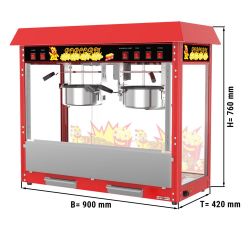 Machine à pop-corn - 5 kg / h - avec 2 Chaudière