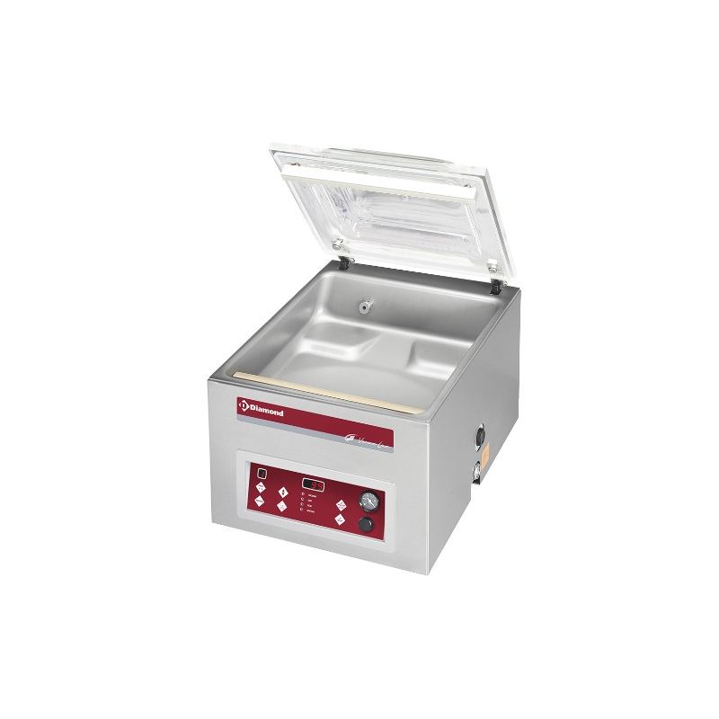 Machine sous-vide, cuve inox 420x460xh180 mm. -21 m3/h écran LCD (TA-90B/IVP) Machine sous-vide, cuve inox 420x460xh180 mm. -21 m3/h écran LCD (TA-90B/IVP)