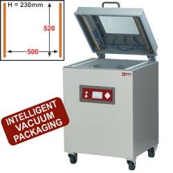 Machine sous-vide, cuve alum. 500x520xh230 mm - 63 m3/h écran LCD (SC-123V/IVP)