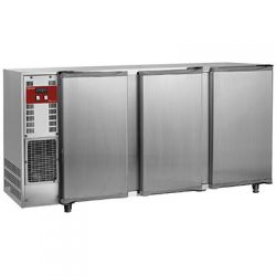 Refroidisseur de bouteilles, acier inox, 3 portes, 579 litres