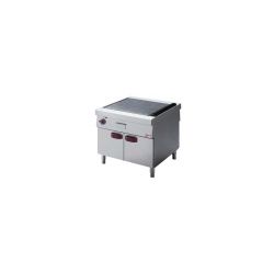 Plaque de cuisson gaz, lisse chrome dur, armoire, "traversant central"