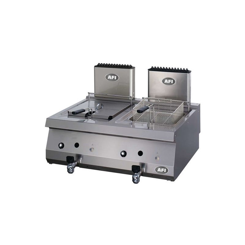 Friteuse gaz à poser 12 L double - Série 700 (FAP7G80) Friteuse gaz à poser 12 L double - Série 700 (FAP7G80)