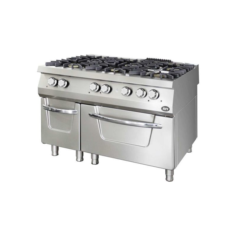 FOURNEAU GAZ SUR FOUR ELEC (F6G9FE120LS), AFI