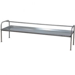 Etagère porte-paniers pour tables de triage, en INOX