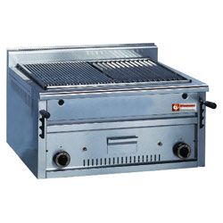 Grill pierre de lave gaz - grille de cuisson en -O- -Top-