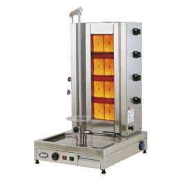 Döner Grill gaz avec moteur en bas sur chariot (KEB4G)