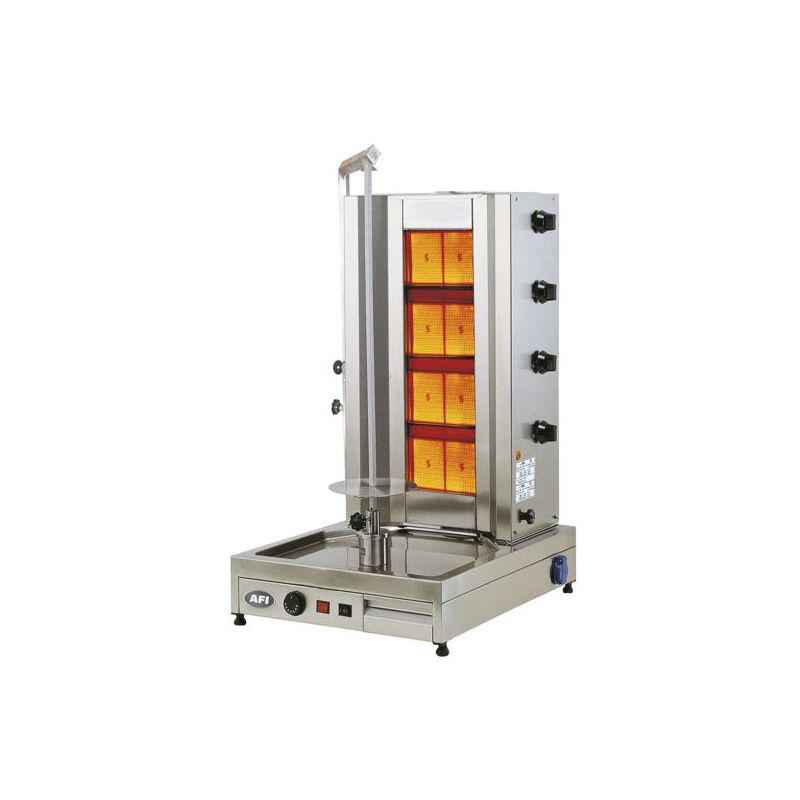 Döner Grill gaz avec moteur en bas sur chariot (KEB4G) Döner Grill gaz avec moteur en bas sur chariot (KEB4G)