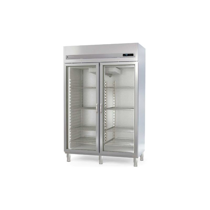 Armoire refrigeree negative 2 portes vitree