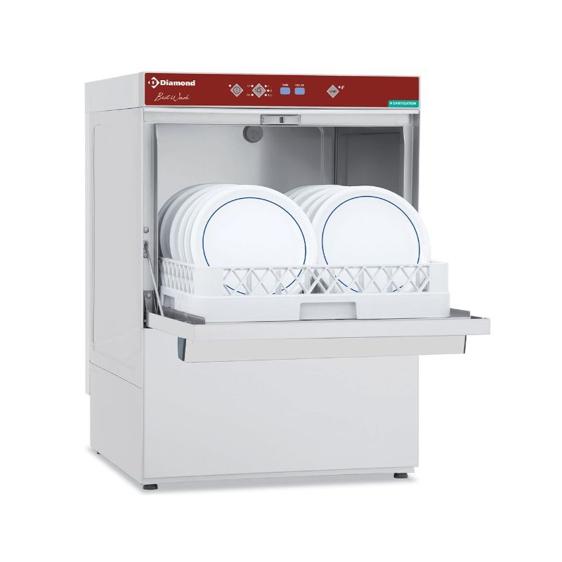 Lave-vaisselle panier 500x500 mm "Full Hygiène", avec adoucisseur continu Lave-vaisselle panier 500x500 mm "Full Hygiène", avec adoucisseur continu