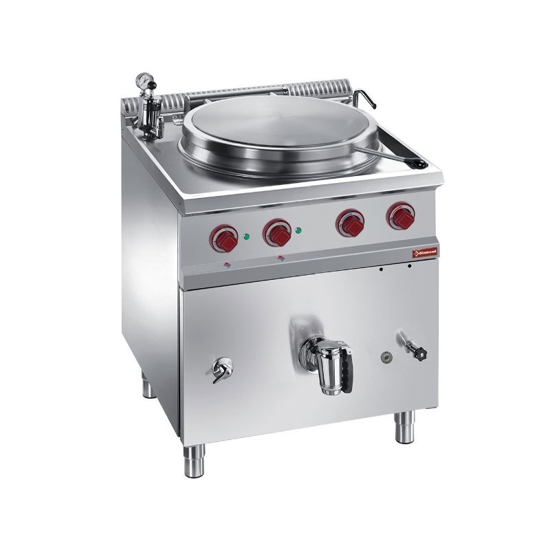 Marmite ronde électrique 50 litres, chauffage indirect Marmite ronde électrique 50 litres, chauffage indirect