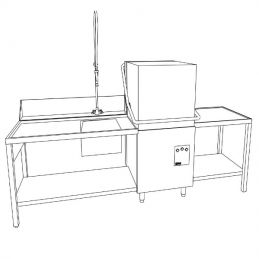 Ensemble Lave vaisselle + Osmoseur (plan)