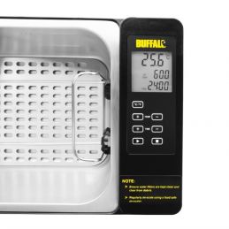 panneau de commande du BAIN-MARIE CUISSON SOUS VIDE BUFFALO 12,5L