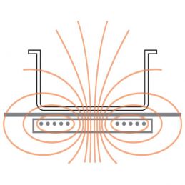 Cuisinière électrique, 2 foyers à induction -TOP- (schéma)