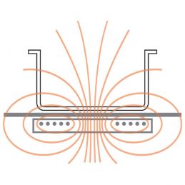 Cuisinière électrique, 2 foyers à induction -TOP- (schéma)