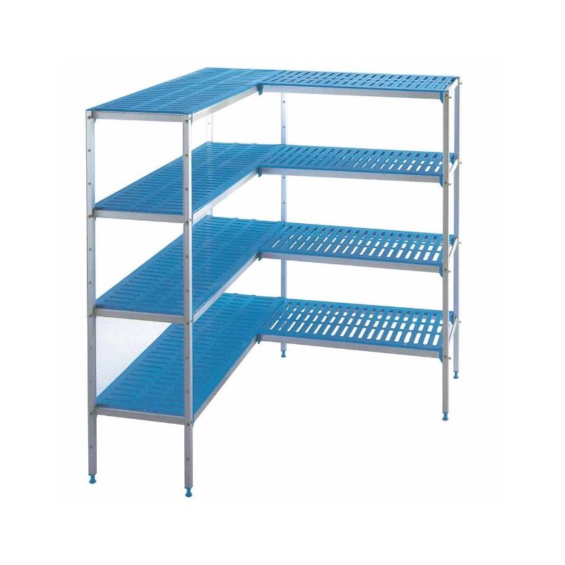 Kit rayonnage en aluminium pour C3.7B/N, prof. 400 mm en "L" 4 niveaux "Minicold" Kit rayonnage en aluminium pour C3.7B/N, prof. 400 mm en "L" 4 niveaux "Minicold"