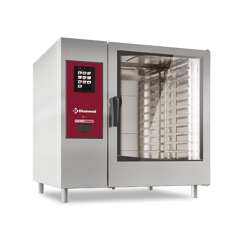 Four électrique "TOUCH" vapeur boiler/ convection 10x GN2/1+ Cleaning Four électrique "TOUCH" vapeur boiler/ convection 10x GN2/1+ Cleaning