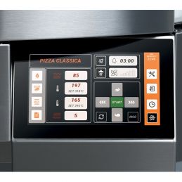 l'écran du Four Pizza Électrique Sole Tournante Giotto Cuppone
