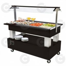 Buffet central bain marie...