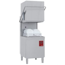 Lave-vaisselle capot, panier 500x500 mm " Full-Hygiène " + Condenseur-récupérateur de buées