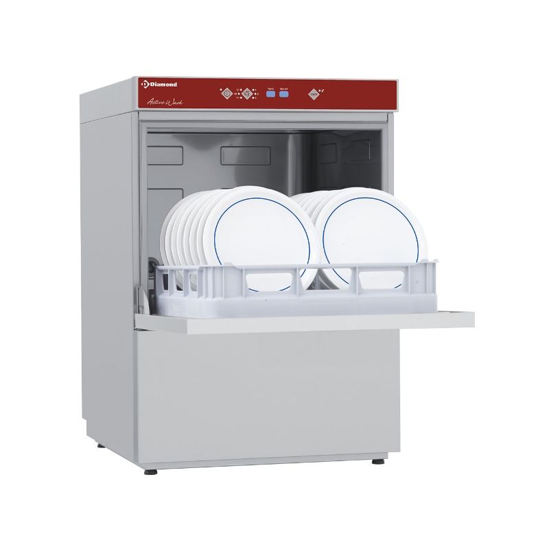 Lave-vaisselle panier 500x500 mm "Full Hygiène", avec adoucisseur continu Lave-vaisselle panier 500x500 mm "Full Hygiène", avec adoucisseur continu