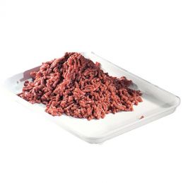 haché du Hachoir en inox N° 42, Ø 4.5 mm, 800/1000 kg/h, sur roues