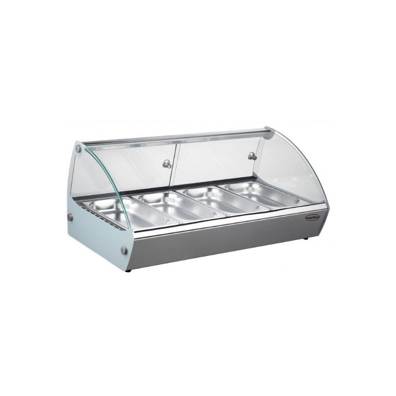 Vitrine de Présentation Maintien au Chaud pour Bac 1/3 GN x4 Vitrine de Présentation Maintien au Chaud pour Bac 1/3 GN x4