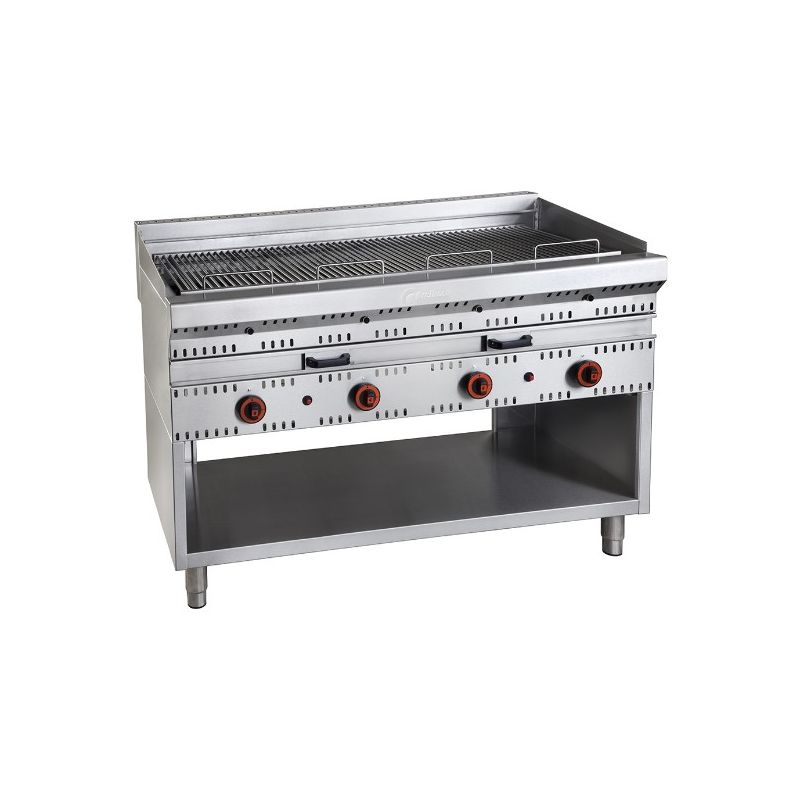 Grills à Gaz avec Déflecteurs, 4 Grilles, Grelhaço