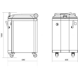 schéma de la Diviseuse de Boulangerie JAC Carrée (Div-R 20²)