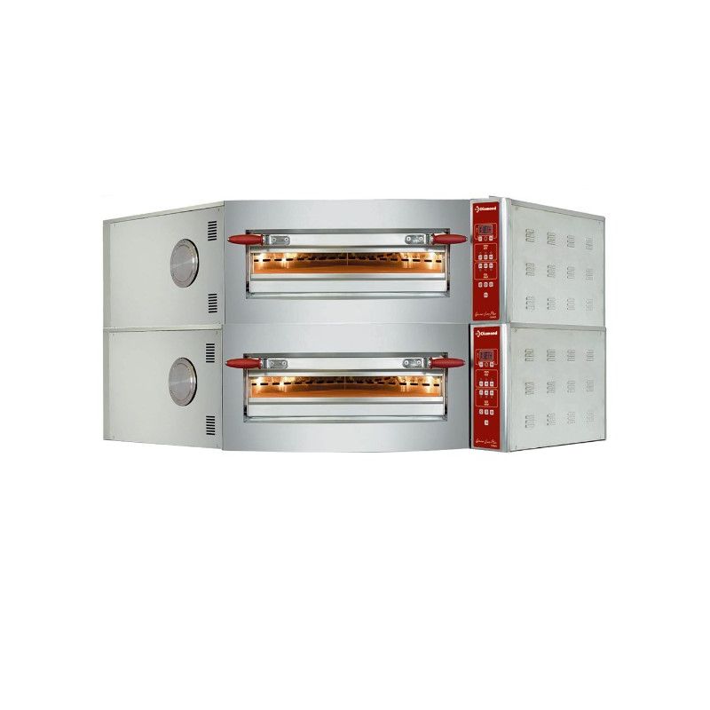 Four électrique d'angle, 2 chambres, 2 x 8 pizzas Ø 350 mm Four électrique d'angle, 2 chambres, 2 x 8 pizzas Ø 350 mm