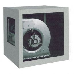 Ventilateur centrifuge avec caisson isolé, transmission à courroie, 2 vitesses, 6000 M³/h