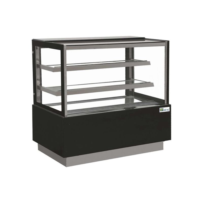 Vitrine pâtissière 525 L - Vitrage droit 3 étagères - L. 1200 mm (EDEN500)