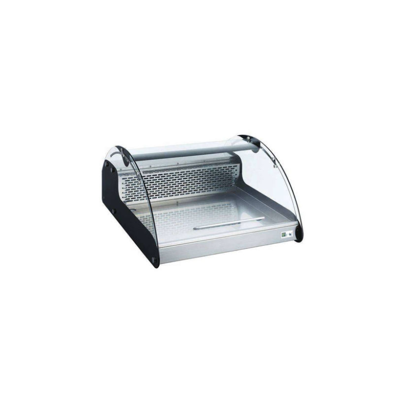 Vitrine réfrigérée à poser sans chariot pour 2 bacs GN 1/1 (RTW-118L) Vitrine réfrigérée à poser sans chariot pour 2 bacs GN 1/1 (RTW-118L)