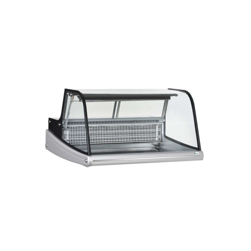 Vitrine réfrigérée à poser sans chariot pour 4 bacs GN 1/2 + 2 bacs GN 1/4 (RTW-175L)