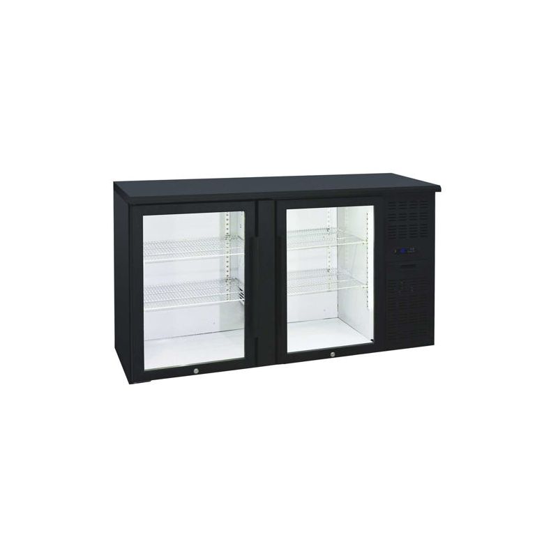 Arrière-bar réfrigéré 2 portes vitrées (QBG200) Arrière-bar réfrigéré 2 portes vitrées (QBG200)