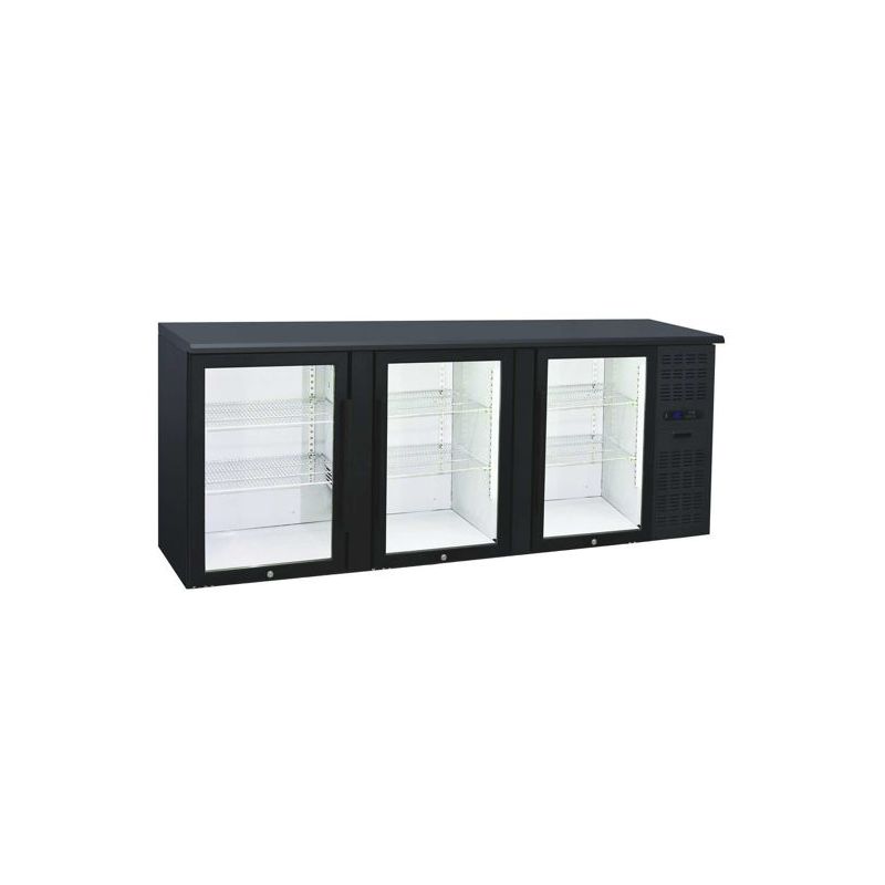 Arrière-bar réfrigéré 3 portes vitrées (QBG300) Arrière-bar réfrigéré 3 portes vitrées (QBG300)